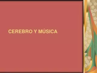 cerebro y m sica