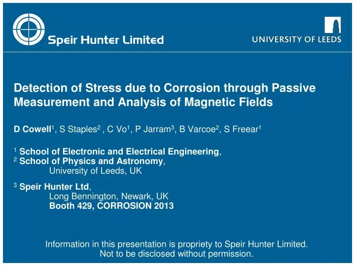 detection of stress due to corrosion through passive measurement and analysis of magnetic fields