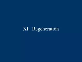 XI. Regeneration