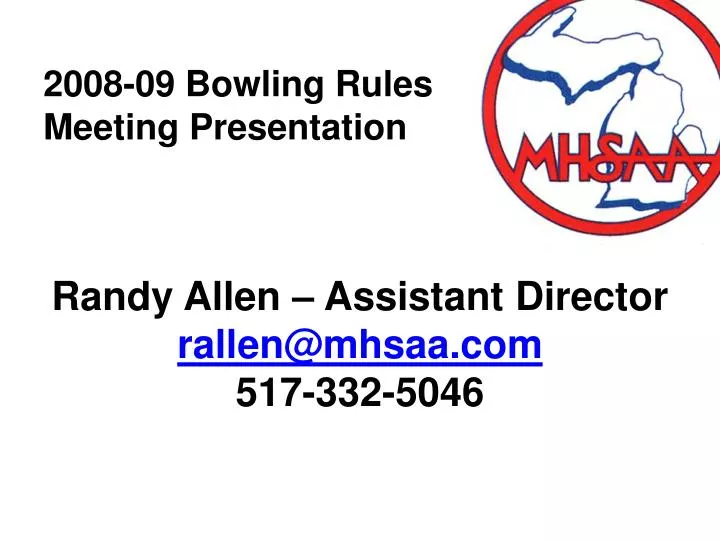 2008 09 bowling rules meeting presentation
