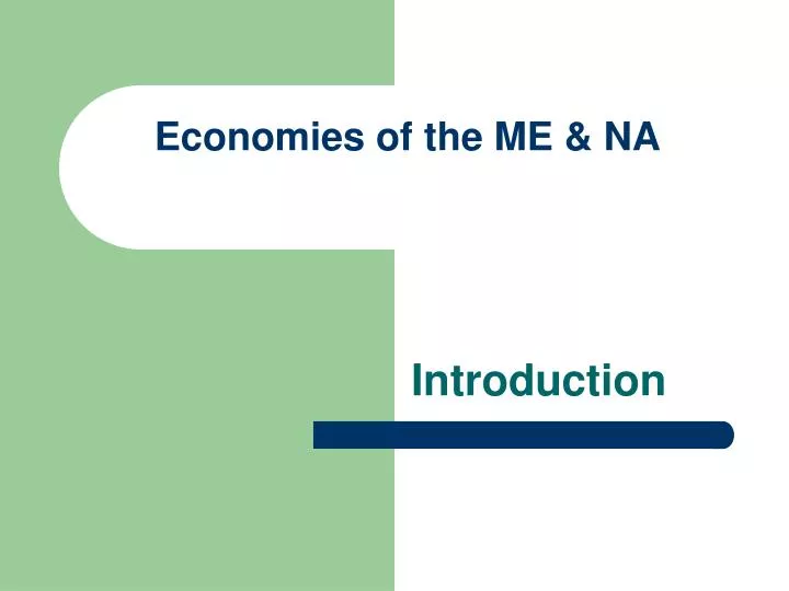 economies of the me na