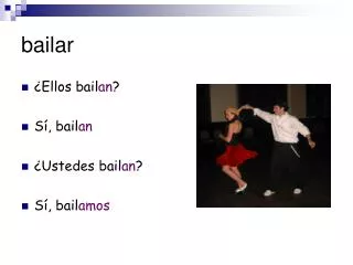 bailar