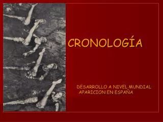 cronolog a desarrollo a nivel mundial aparicion en espa a