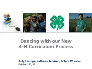 Dancing with our New 4-H Curriculum Process