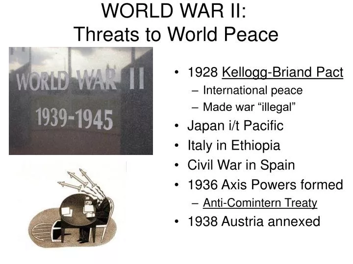 world war ii threats to world peace