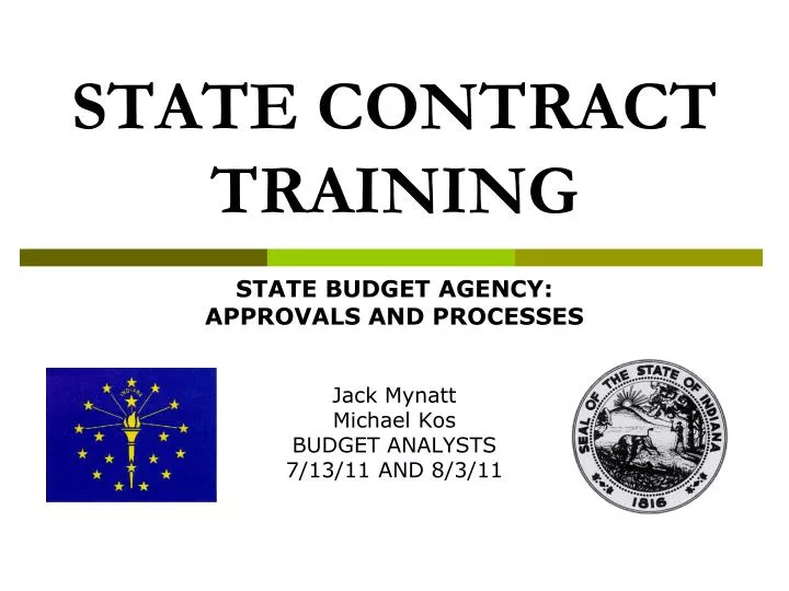 state contract training