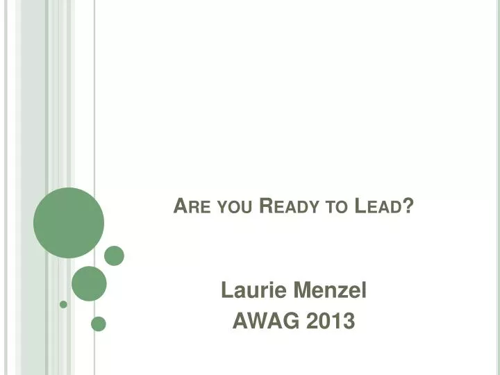 are you ready to lead