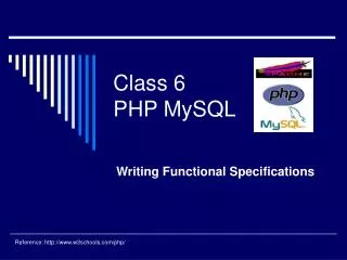 Class 6 PHP MySQL
