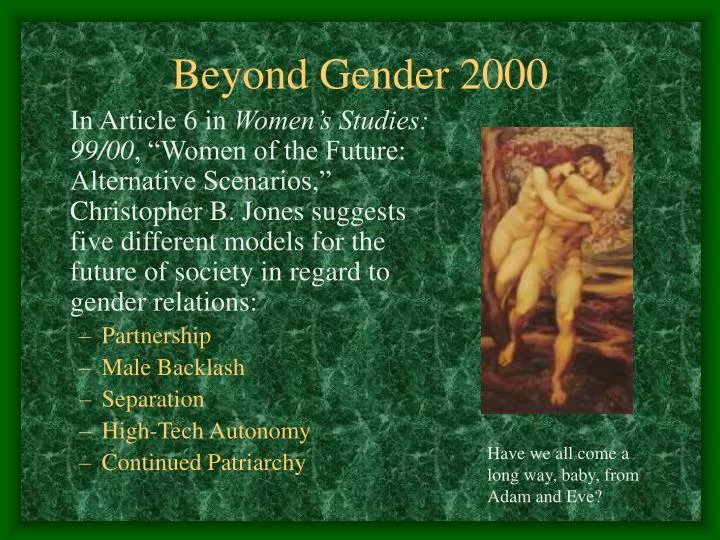 beyond gender 2000