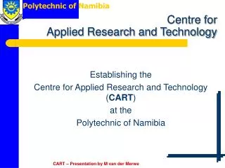 Centre for Applied Research and Technology