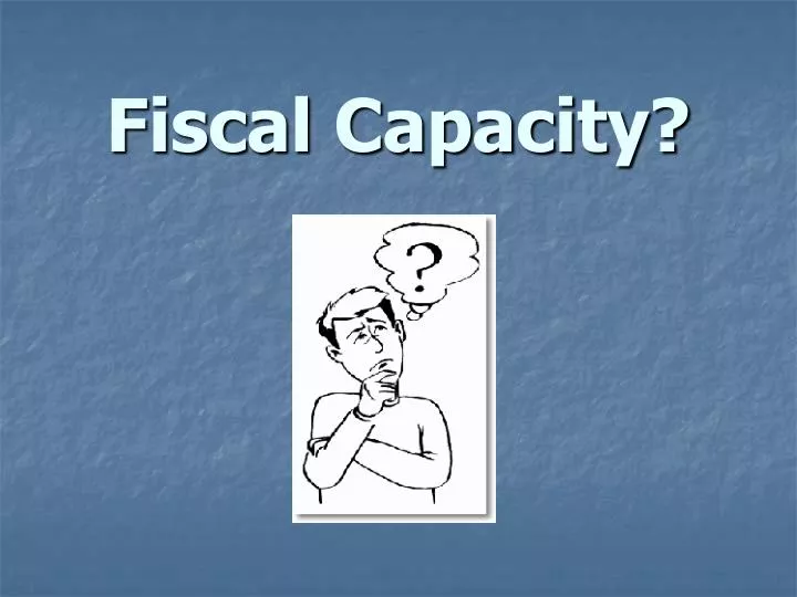 fiscal capacity