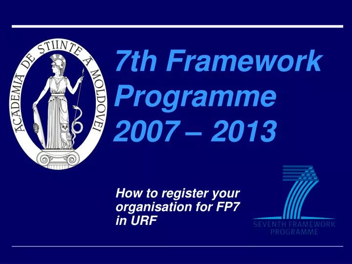 7th framework programme 2007 2013