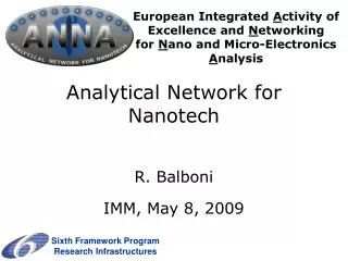 Analytical Network for Nanotech