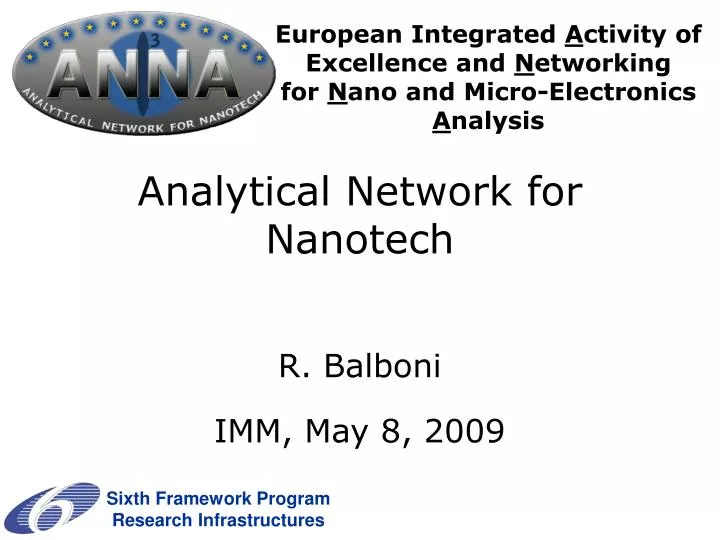 analytical network for nanotech