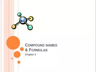 Compound names &amp; Formulas