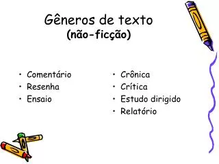 g neros de texto n o fic o