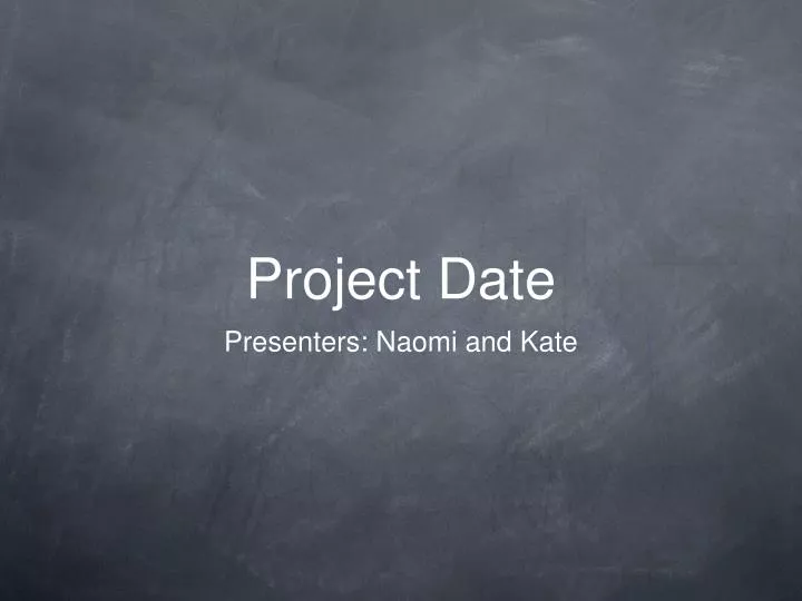 project date