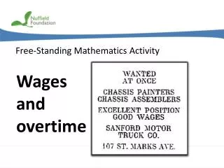 Wages and overtime