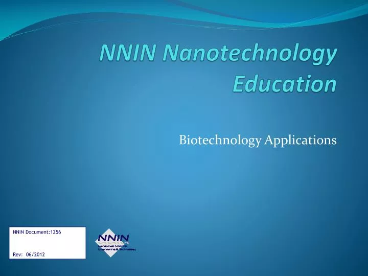nnin nanotechnology education