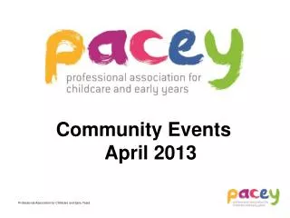 Community Events April 2013