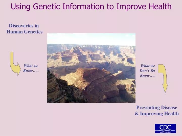 using genetic information to improve health