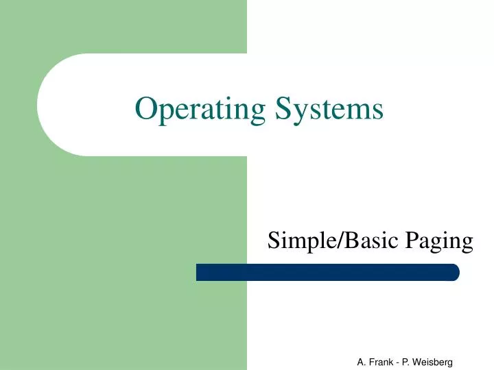 operating systems