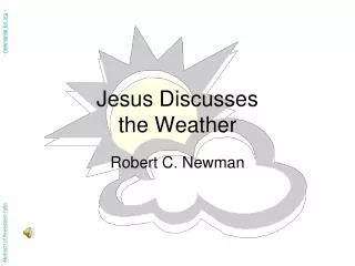 Jesus Discusses the Weather