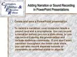 Adding Narration or Sound Recording in PowerPoint Presentations - slide 1