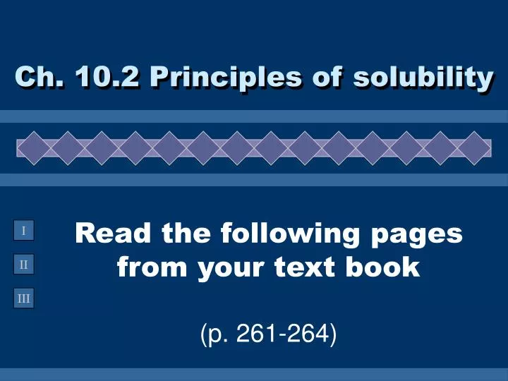 ch 10 2 principles of solubility