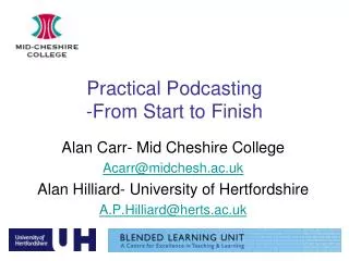Practical Podcasting -From Start to Finish