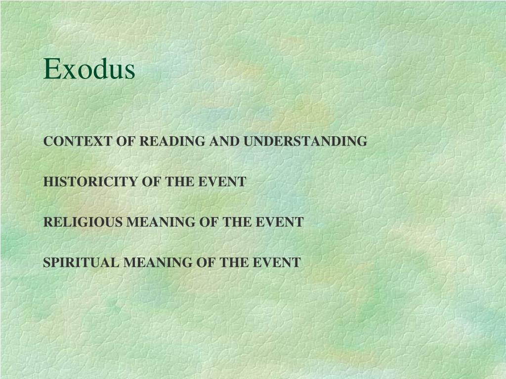 Exodus Introduction PPT - Exodus PowerPoint Presentation, free download - ID:1484758
