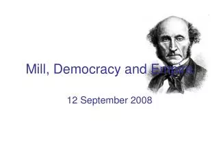 Mill, Democracy and Empire