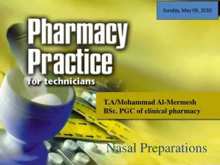 T.A/Mohammad Al-Mermesh BSc. PGC of clinical pharmacy