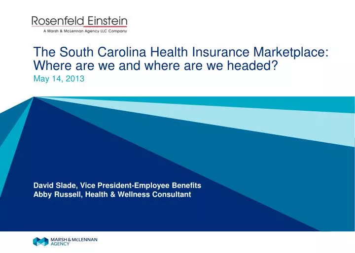 the south carolina health insurance marketplace where are we and where are we headed