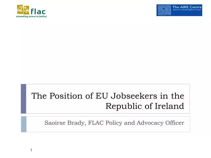the position of eu jobseekers in the republic of ireland
