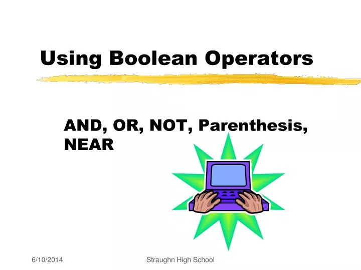 using boolean operators