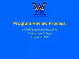 Program Review Process