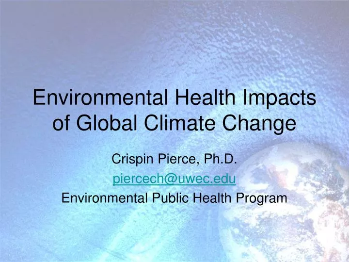environmental health impacts of global climate change