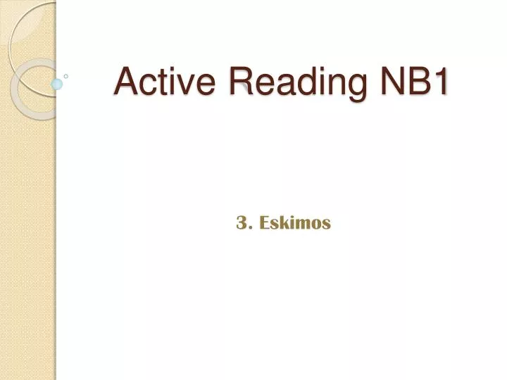 active reading nb1