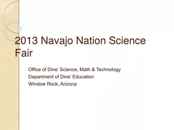 2013 navajo nation science fair