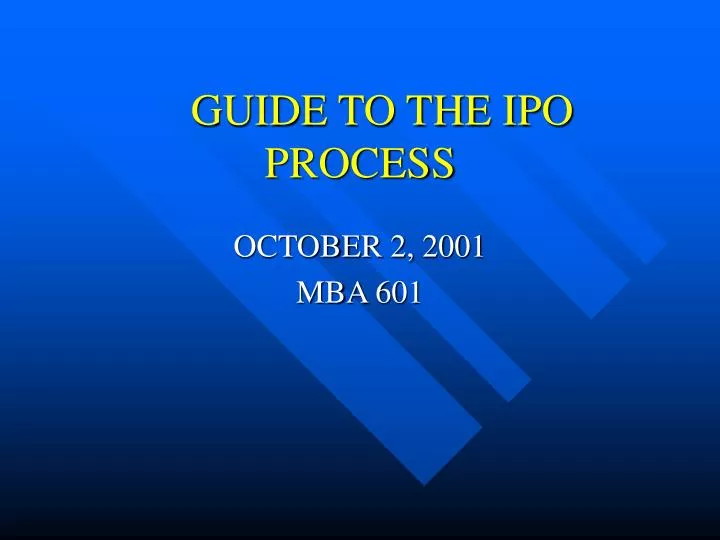guide to the ipo process