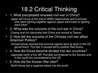 18.2 Critical Thinking
