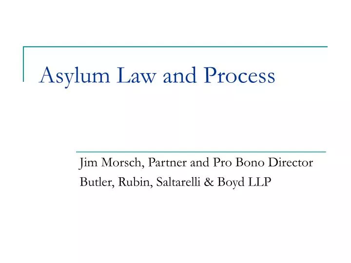 asylum law and process