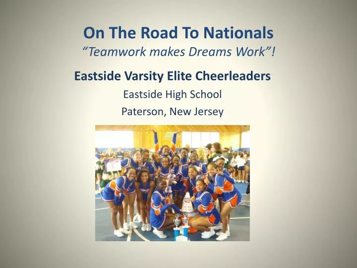 on the road to nationals teamwork makes dreams work
