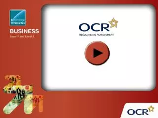 OCR Level 3 Cambridge Technicals in Business
