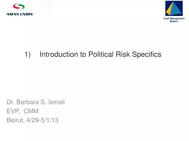 introduction to political risk specifics
