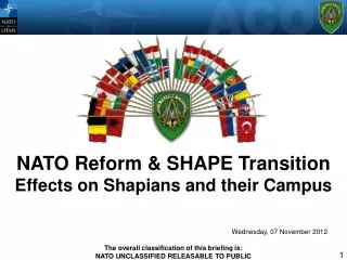 NATO Reform &amp; SHAPE Transition Effects on Shapians and their Campus