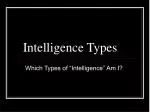 Intelligence Types - slide 1