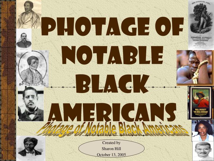 photage of notable black americans