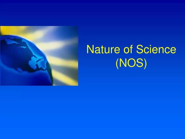 nature of science nos
